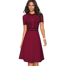 Charger l'image dans la galerie, Summer Vintage Contrast Color Patchwork Elegant Dresses - Soul And Me Store