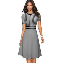 Charger l'image dans la galerie, Summer Vintage Contrast Color Patchwork Elegant Dresses - Soul And Me Store