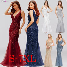 Cargar imagen en el visor de la galería, 2021 Elegant V-Neck Mermaid Sequin Dress - Soul And Me Store