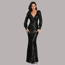 Cargar imagen en el visor de la galería, 2021 Sexy V-neck Mermaid Evening Dress - Soul And Me Store