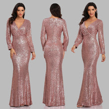 Cargar imagen en el visor de la galería, 2021 Sexy V-neck Mermaid Evening Dress - Soul And Me Store