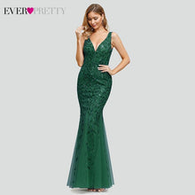 Cargar imagen en el visor de la galería, 2021 Elegant V-Neck Mermaid Sequin Dress - Soul And Me Store