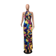 Carregar imagem no visualizador da galeria, Long Dress Elegant Multicolor Female Sundress Maxi Dress - Soul And Me Store