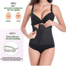Cargar imagen en el visor de la galería, Waist Trainer Belt Corsets Slimming Belt Steel Boned Body Shaper - Soul And Me Store