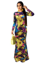 Carregar imagem no visualizador da galeria, Long Dress Elegant Multicolor Female Sundress Maxi Dress - Soul And Me Store