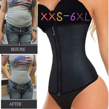 Cargar imagen en el visor de la galería, Corset Body Shaper Latex Waist Trainer - Soul And Me Store