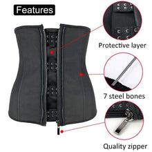 Cargar imagen en el visor de la galería, Corset Body Shaper Latex Waist Trainer - Soul And Me Store