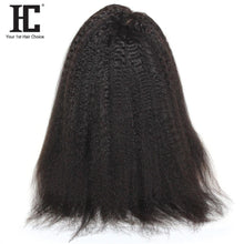 Cargar imagen en el visor de la galería, Brazilian Kinky Straight Lace Part Wig Pre Plucked Natural Human Hair Wigs - Soul And Me Store