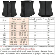 Cargar imagen en el visor de la galería, 9 Steel Bone Latex Waist Trainer Shapewear Slimming Belt Waist - Soul And Me Store