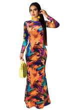 Carregar imagem no visualizador da galeria, Long Dress Elegant Multicolor Female Sundress Maxi Dress - Soul And Me Store