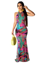 Carregar imagem no visualizador da galeria, Long Dress Elegant Multicolor Female Sundress Maxi Dress - Soul And Me Store