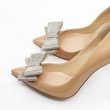 Cargar imagen en el visor de la galería, Leather Stiletto Heels Office Lady Formal Dress Pumps Shoes - Soul And Me Store