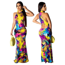 Carregar imagem no visualizador da galeria, Long Dress Elegant Multicolor Female Sundress Maxi Dress - Soul And Me Store