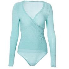 Carregar imagem no visualizador da galeria, Toplook Reflective Cross Bodysuit - Soul And Me Store