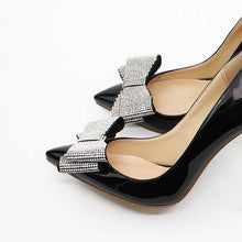 Cargar imagen en el visor de la galería, Leather Stiletto Heels Office Lady Formal Dress Pumps Shoes - Soul And Me Store