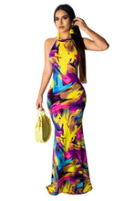 Carregar imagem no visualizador da galeria, Long Dress Elegant Multicolor Female Sundress Maxi Dress - Soul And Me Store