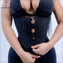 Cargar imagen en el visor de la galería, Latex Waist Trainer Body Shaper Corsets with Zipper Cincher Corset - Soul And Me Store