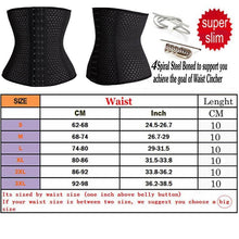 Cargar imagen en el visor de la galería, Waist Trainer Belt Corsets Slimming Belt Steel Boned Body Shaper - Soul And Me Store