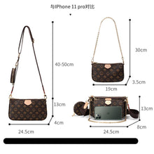 Cargar imagen en el visor de la galería, Famous Brand Bag Luxury Crossbody Bag 3-in-1 Vintage Handbag - Soul And Me Store
