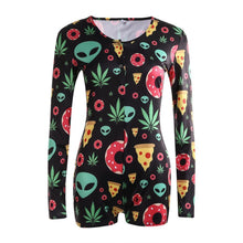 Cargar imagen en el visor de la galería, Sexy Women Bodysuit Long Sleeve Deep V Neck Bodycon - Soul And Me Store