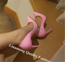 Cargar imagen en el visor de la galería, Brand Style Patent Leather Stiletto Heel Pumps Pointed Toe Dress Shoes - Soul And Me Store