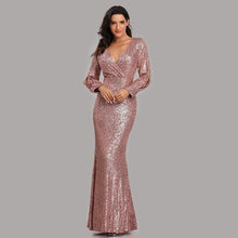 Lade das Bild in den Galerie-Viewer, 2021 Sexy V-neck Mermaid Evening Dress - Soul And Me Store
