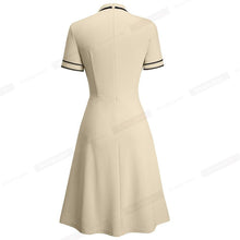 Carregar imagem no visualizador da galeria, Summer Vintage Contrast Color Patchwork Elegant Dresses - Soul And Me Store
