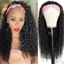 Load image into Gallery viewer, Curly Headband Wig Human Hair Natural Looking - Soul And Me Store
