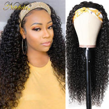 Load image into Gallery viewer, Curly Headband Wig Human Hair Natural Looking - Soul And Me Store
